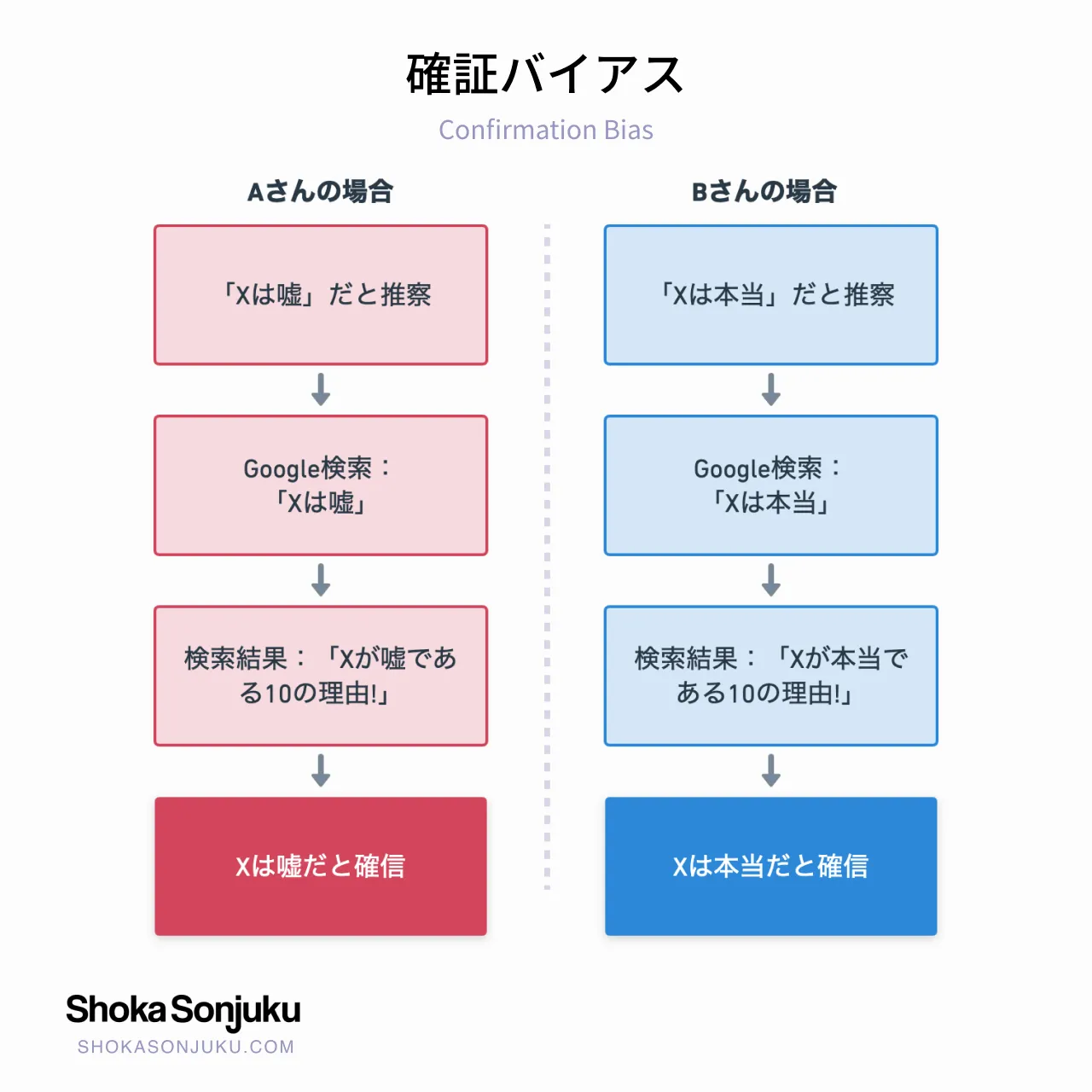 確証バイアス Confirmation Bias UX 例