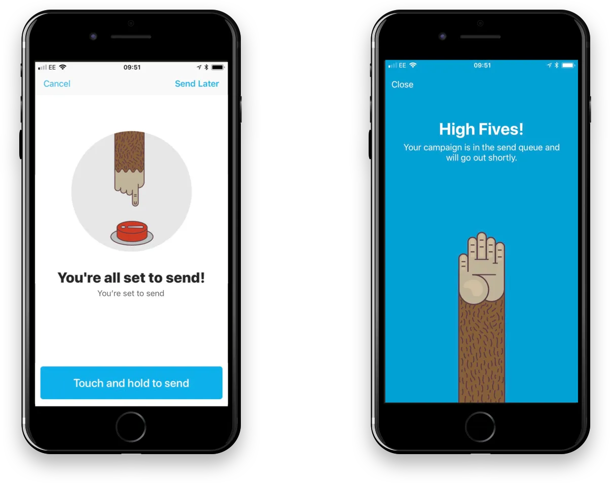 mailchimp ピーク・エンドの法則 Peak-End Rule UX 例